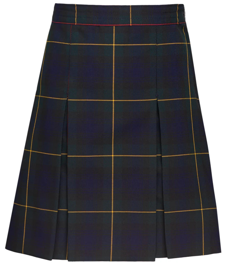 Belair Plaid (#55) 2 Kick Pleat Skirt 100% Polyester