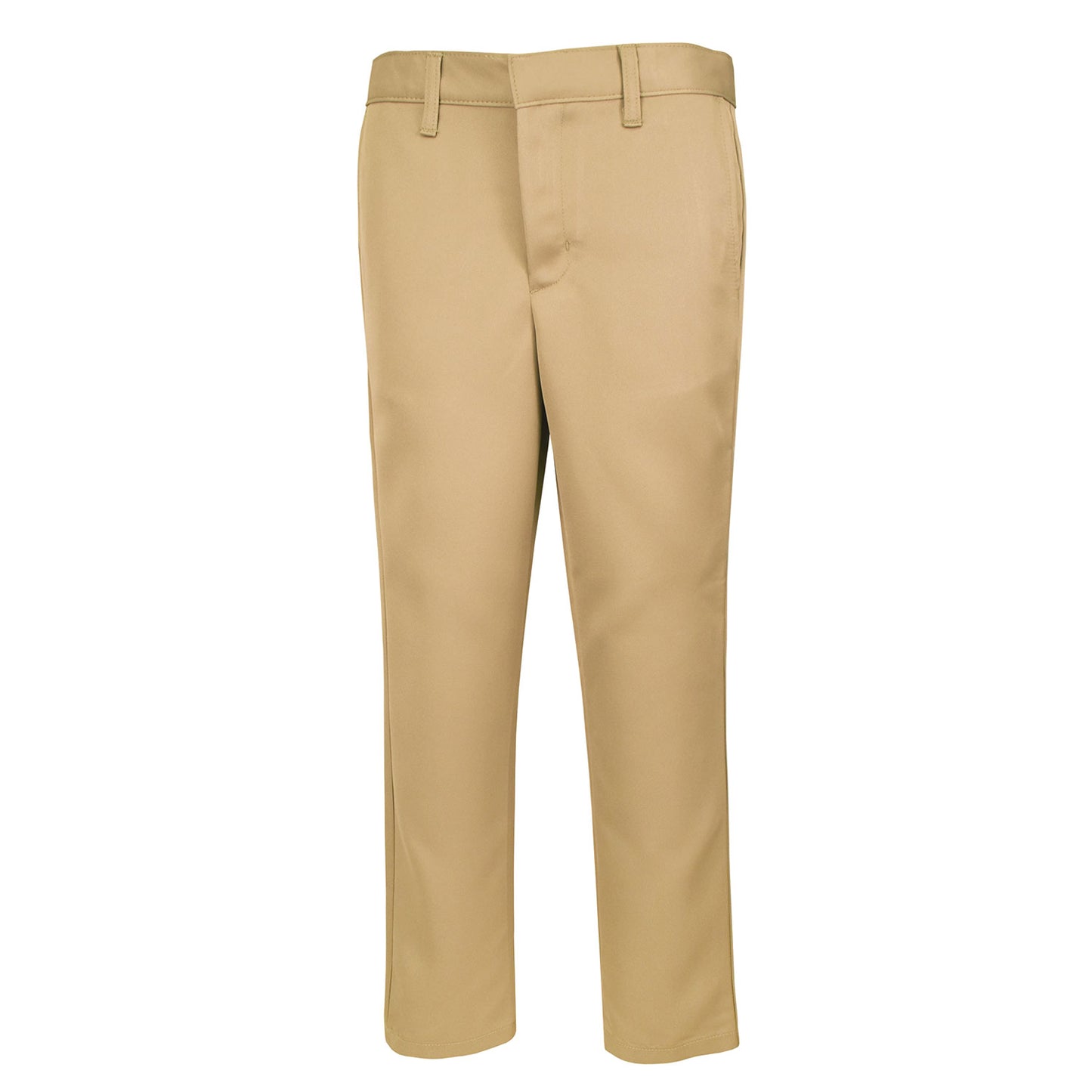 Boys and Men's Khaki Flat Front Performance Pants