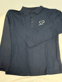 Navy St. Peter's School Long Sleeve Pique Polo