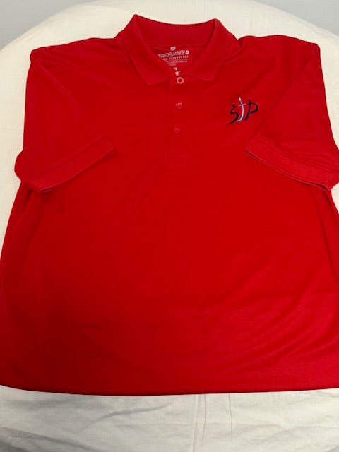 Red St. Peter School Short Sleeve Performance Polo