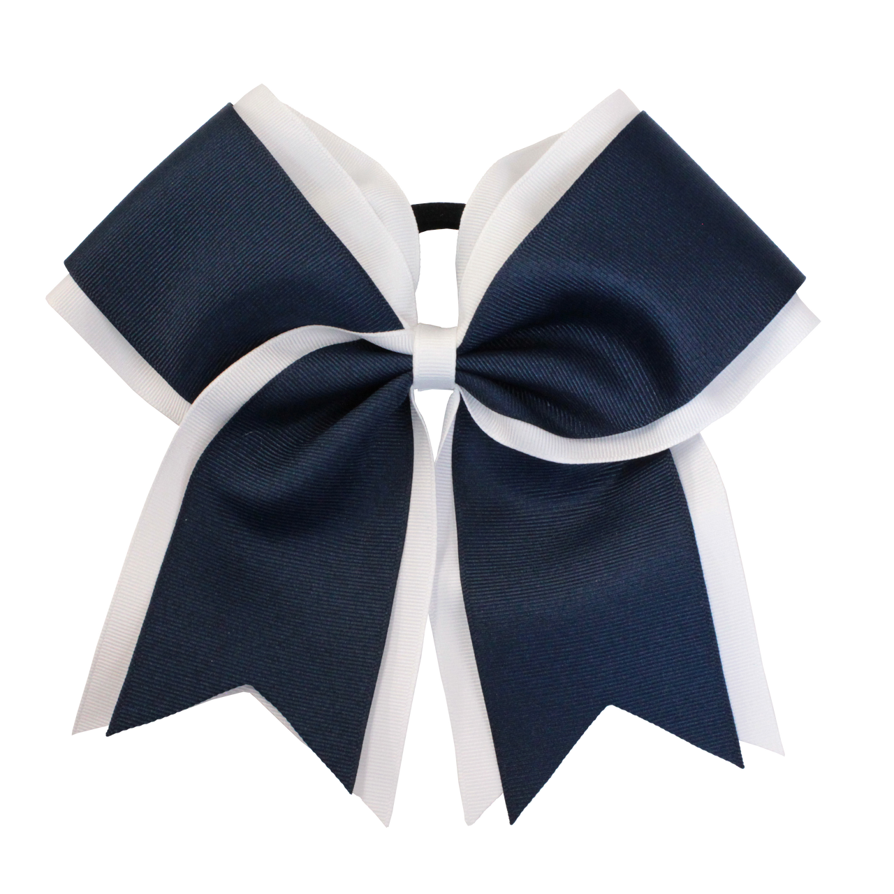 Two Layer Tailed Bow w/elastic