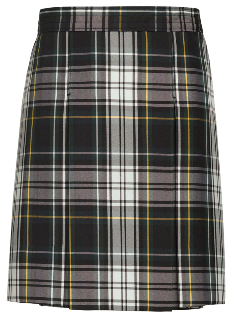 Carden Plaid (#45) 2 Kick Pleat Skirt 100% Polyester