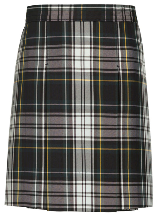Carden Plaid (#45) 2 Kick Pleat Skirt 100% Polyester