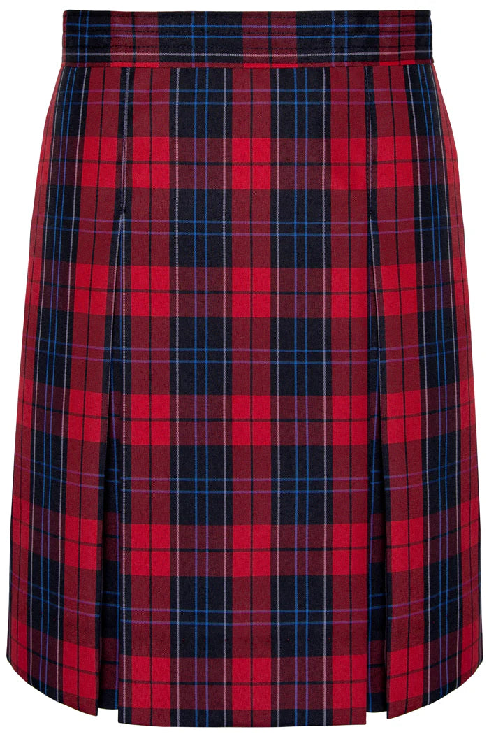 Woodland Plaid (#94) 2 Kick Pleat Skirt