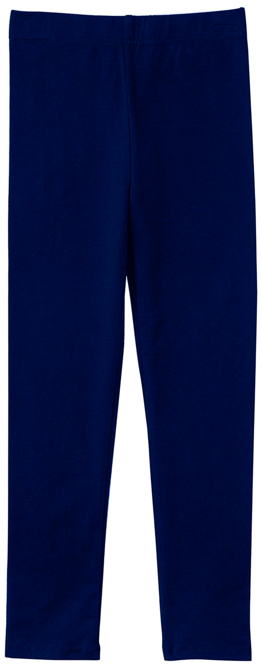 Navy Girls Cotton Stretch Leggings – Soft, Comfy & Flexible