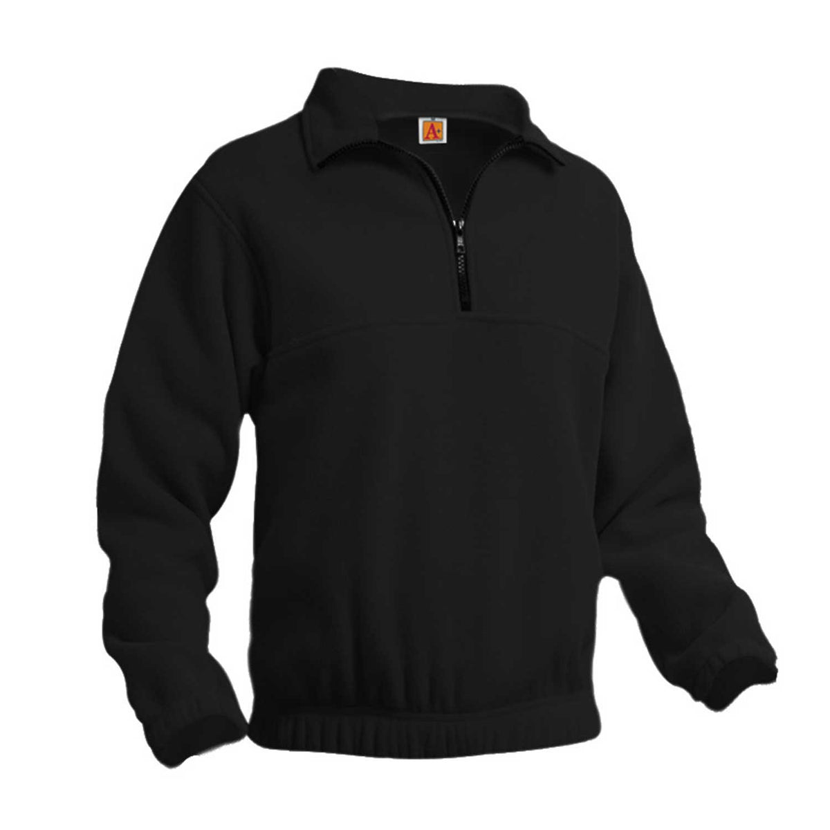 Black 1/4 Zip Fleece Sweatshirt
