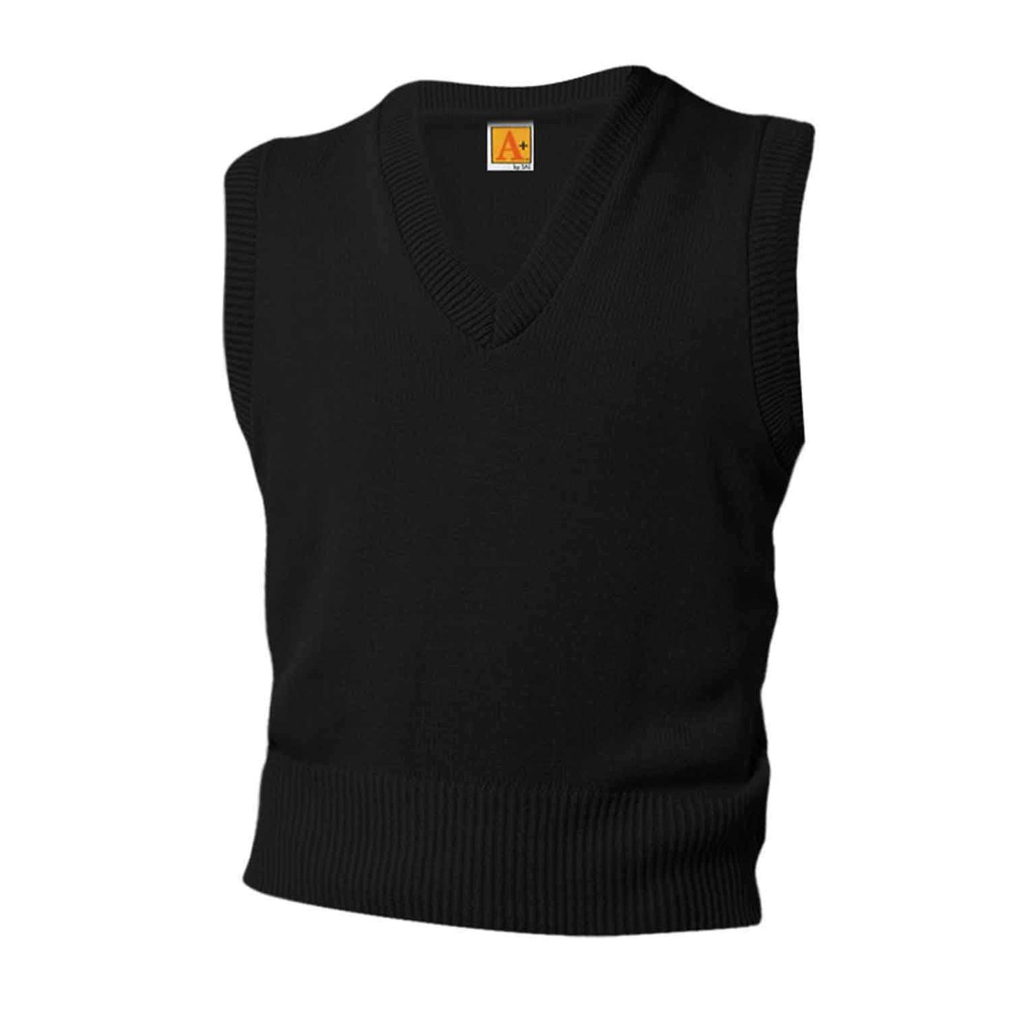 Black V-Neck Pullover Sweater Vest