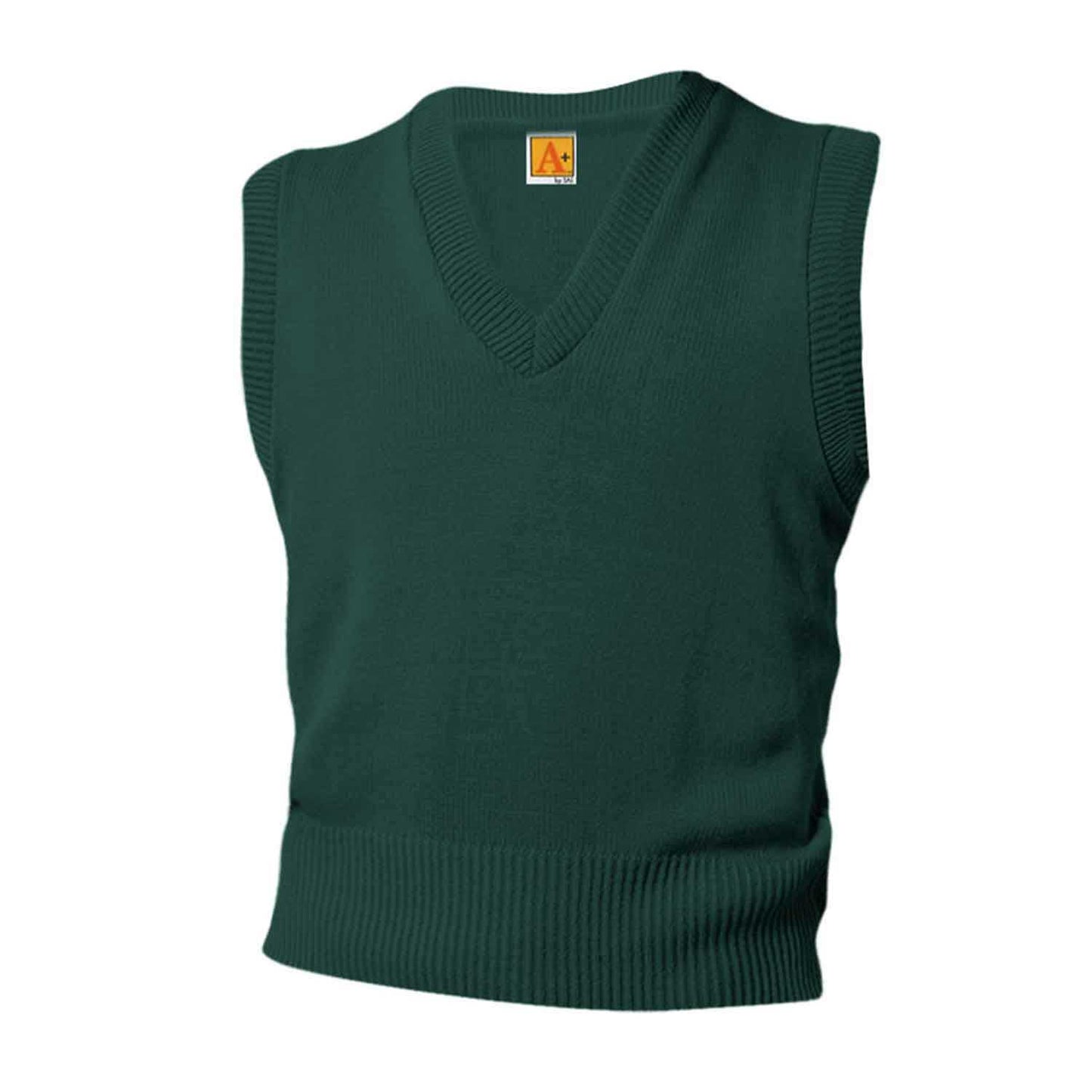 Green V-Neck Pullover Sweater Vest