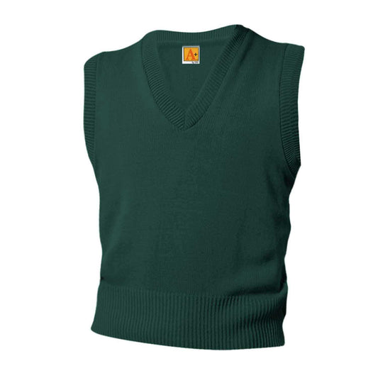 Green V-Neck Pullover Sweater Vest