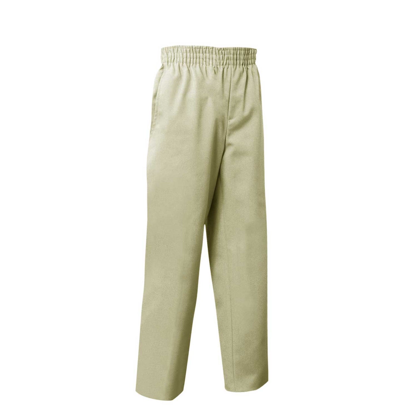 Khaki Stretch Twill Pull-on Pants- Unisex