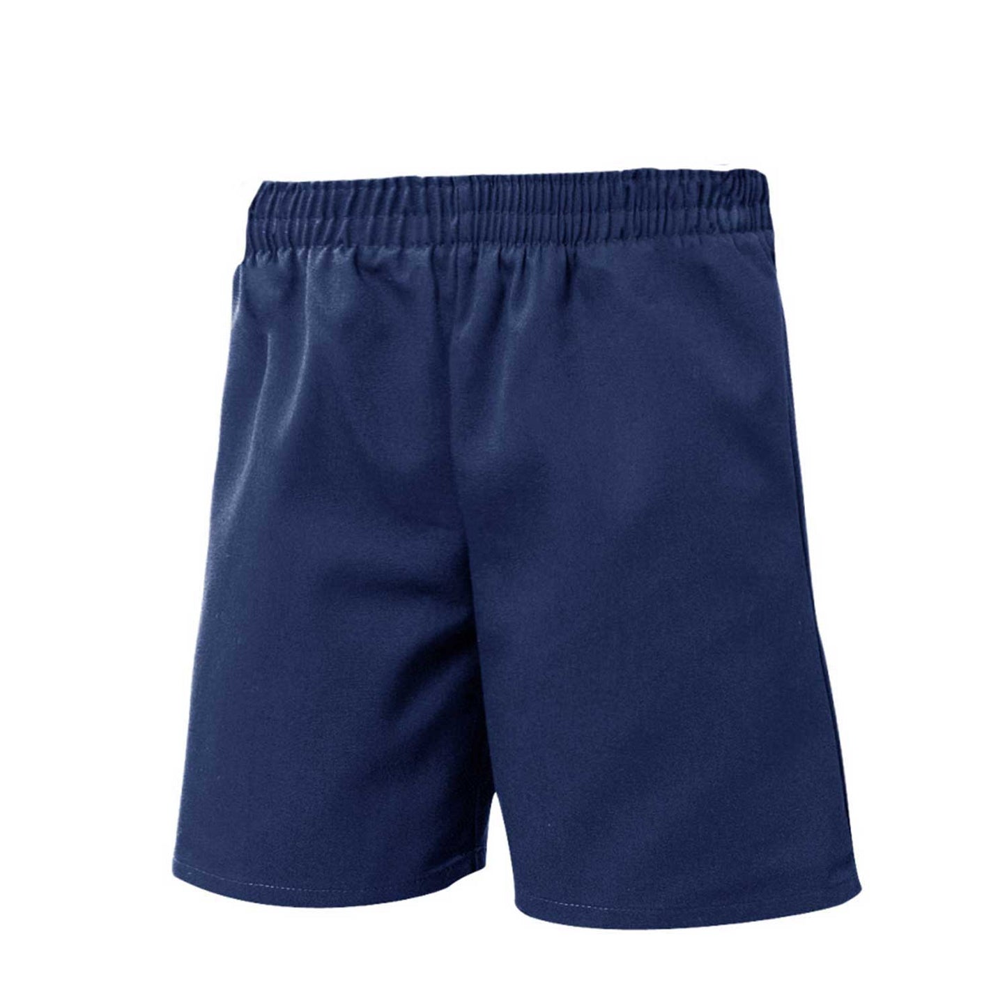 Unisex Navy Stretch Twill Pull-On Shorts