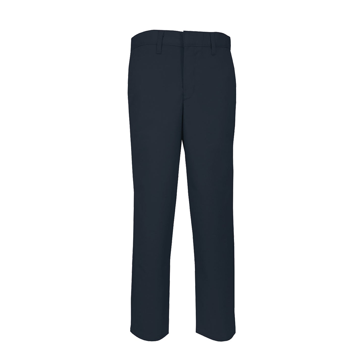 Boys and Men's Navy Flat Front Twill Pants