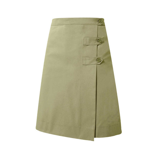 Khaki Double Tab Skort