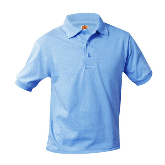 Lt. Blue Short Sleeve Jersey Polo