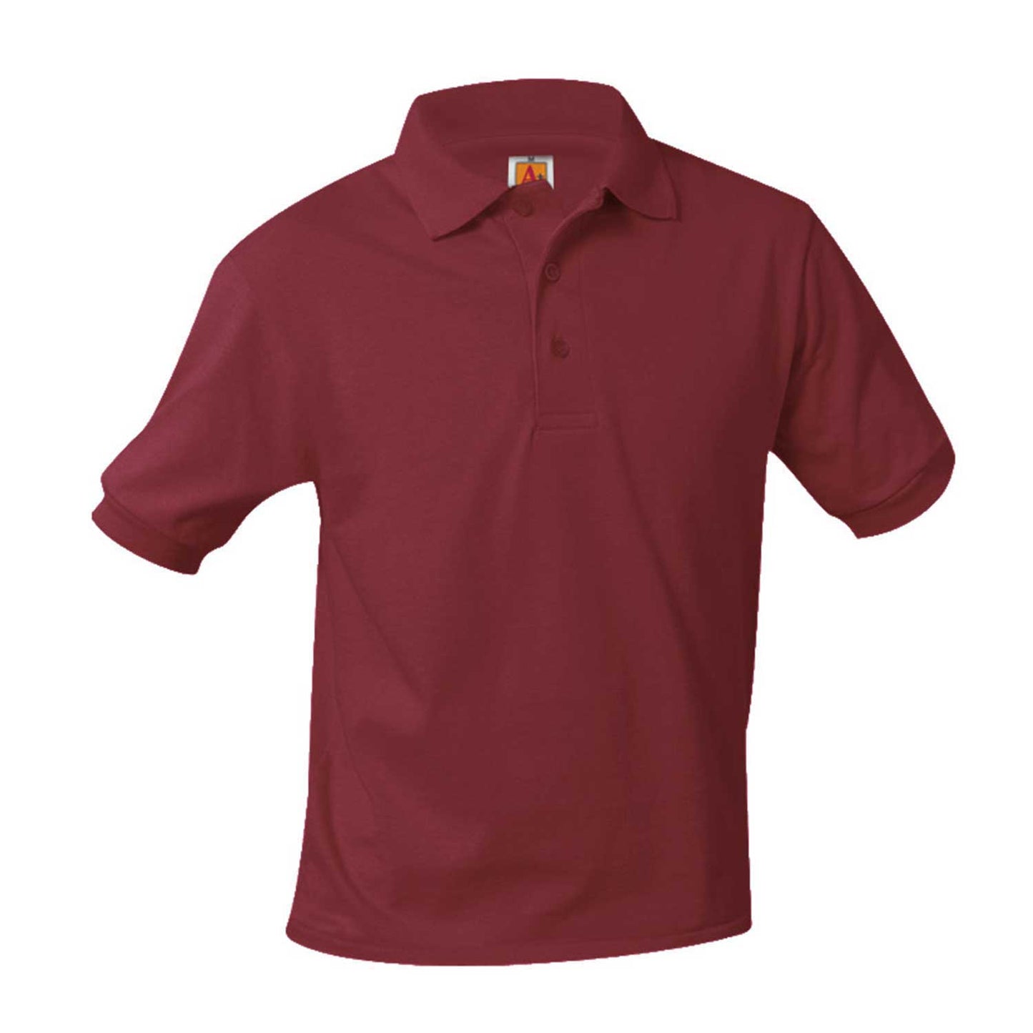 Burgandy Short Sleeve Jersey Polo- Unisex