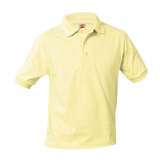 Yellow Short Sleeve Jersey Polo - Unisex