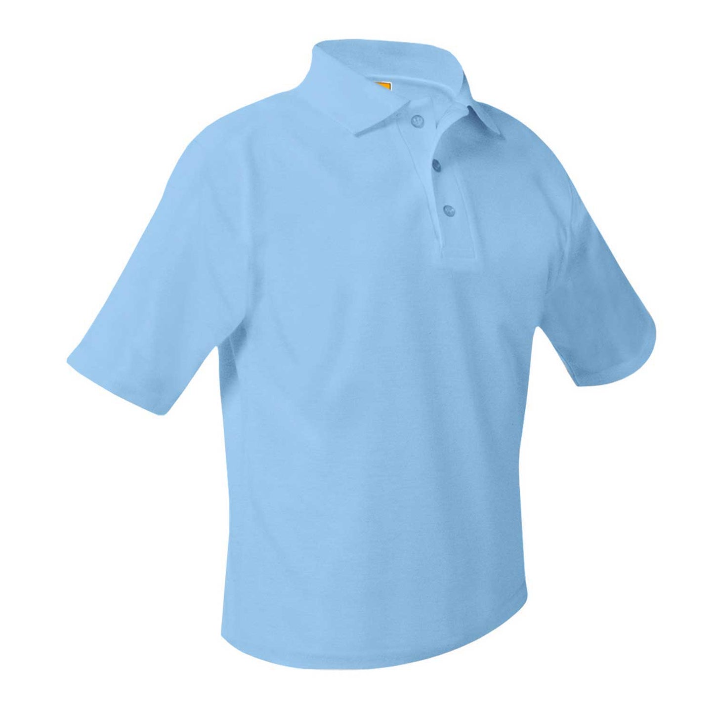 Light Blue Short Sleeve Pique Polo- Unisex