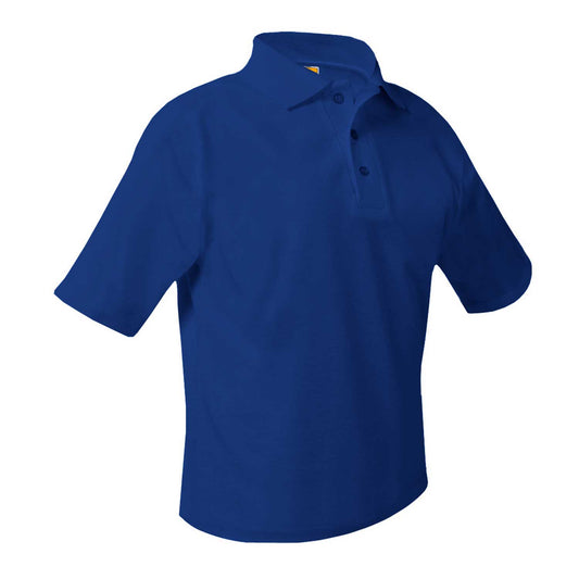 Royal Blue Short Sleeve Pique Polo