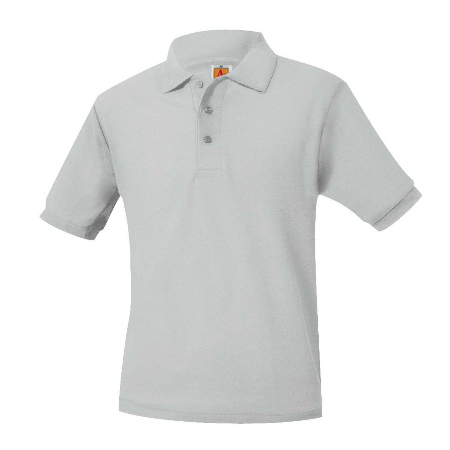 Ash Grey Short Sleeve Pique Polo-Unisex
