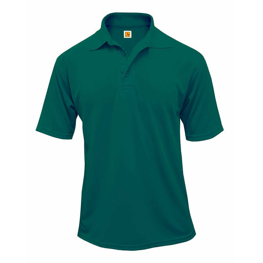 Dark Green Short Sleeve Performance Polo- Unisex