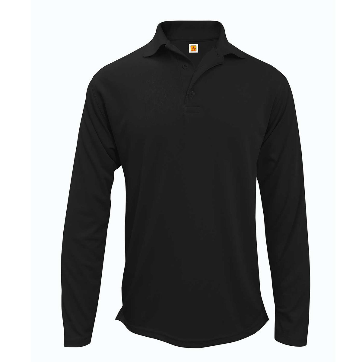 Black Long Sleeve Performance Polo-Unisex