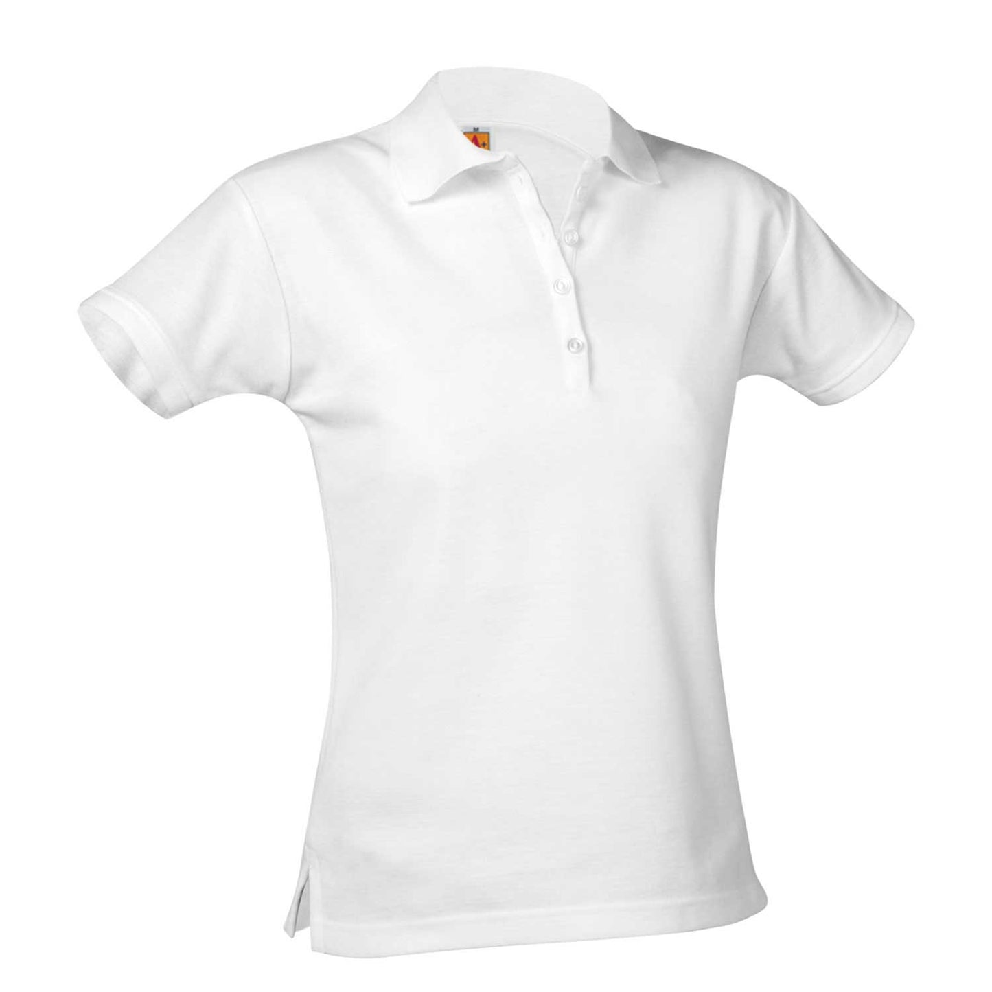 White Girls Short Sleeve Pique Polo