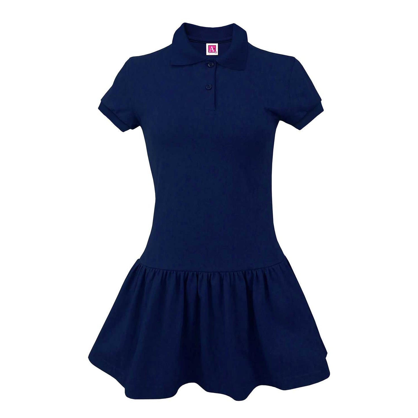 Navy Girls Polo Dress