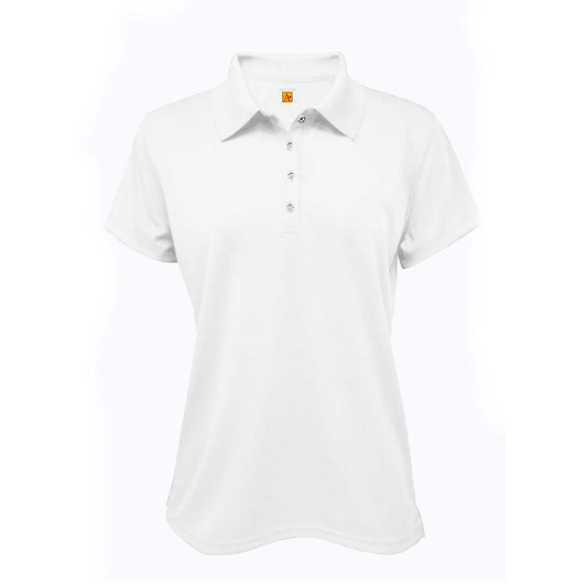 White Girls Short Sleeve Performance Polo