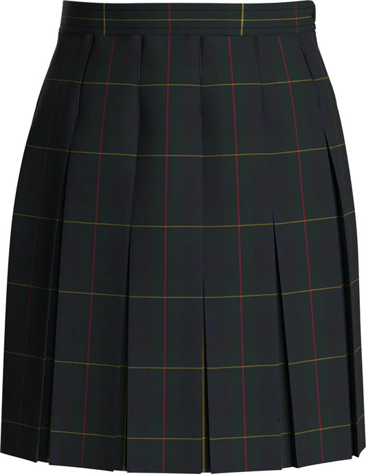 Belair Plaid (#55) Stitched-Down Box Pleat Skirt