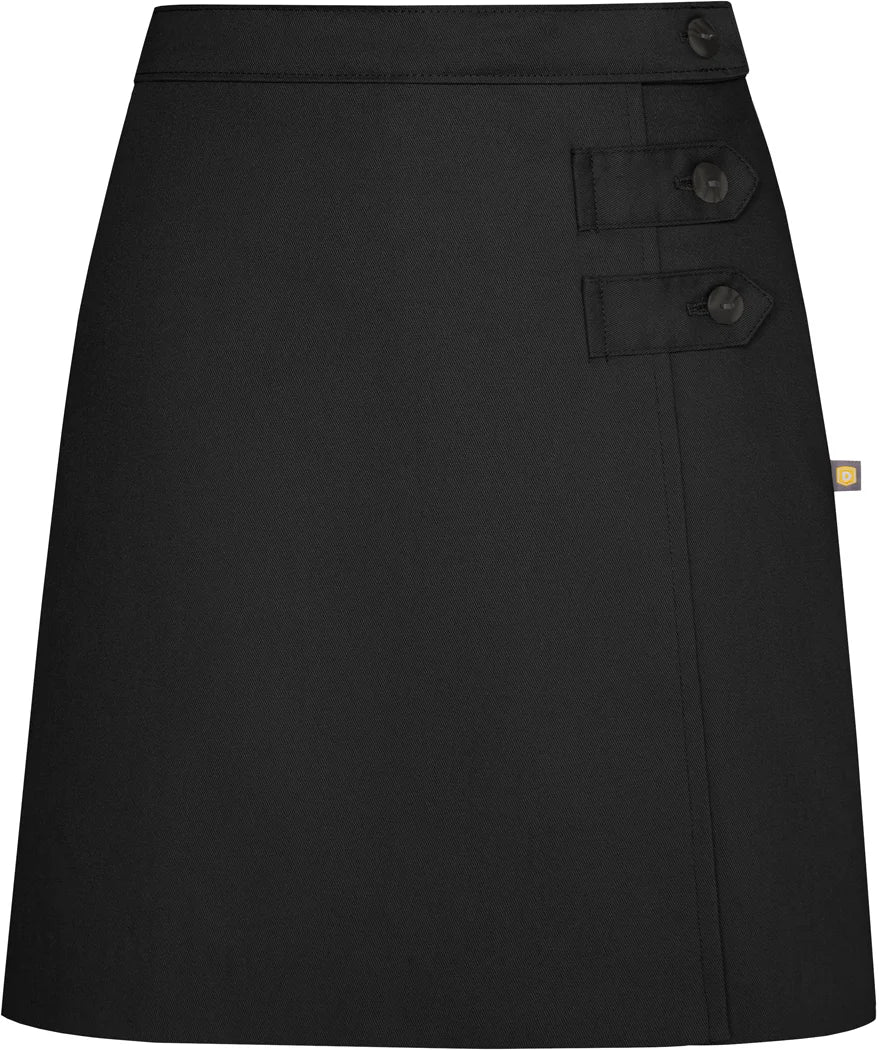 Black Double Tab Skort