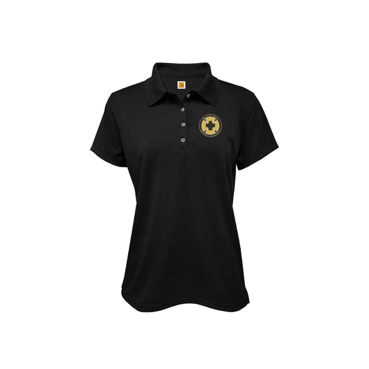 Girls Short Sleeve Performance Polo w/ Maur Hill- Mount Academy Embroidered logo