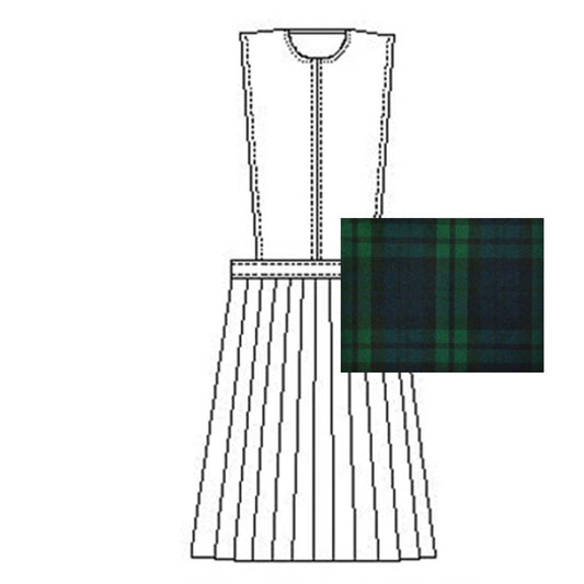 Blackwatch Plaid Slit Front Jumper 100% Polyester