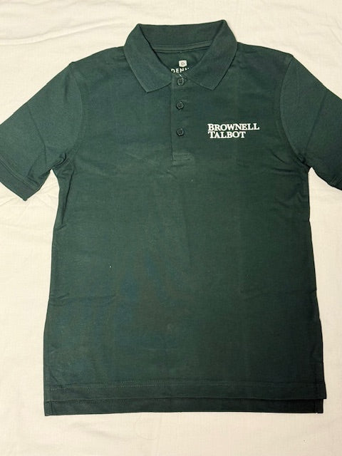 Green Brownell Talbot Unisex Short Sleeve Jersey Polo