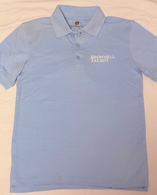 Lt. Blue Brownell Talbot Unisex Short Sleeve Jersey Polo