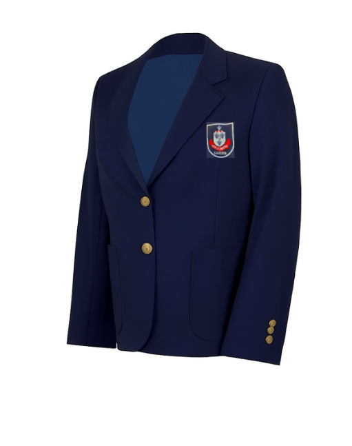 Carden Girls Navy Blazer with Embroidered Logo