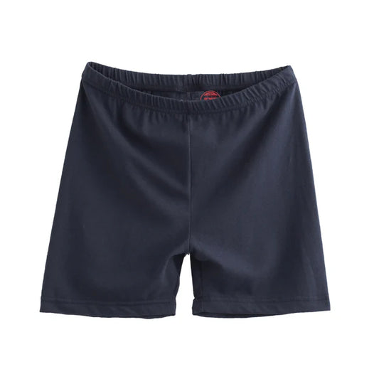 Girls' Cotton-Spandex Underlayer Bike Shorts – Soft, Stretchy, and Lightweight