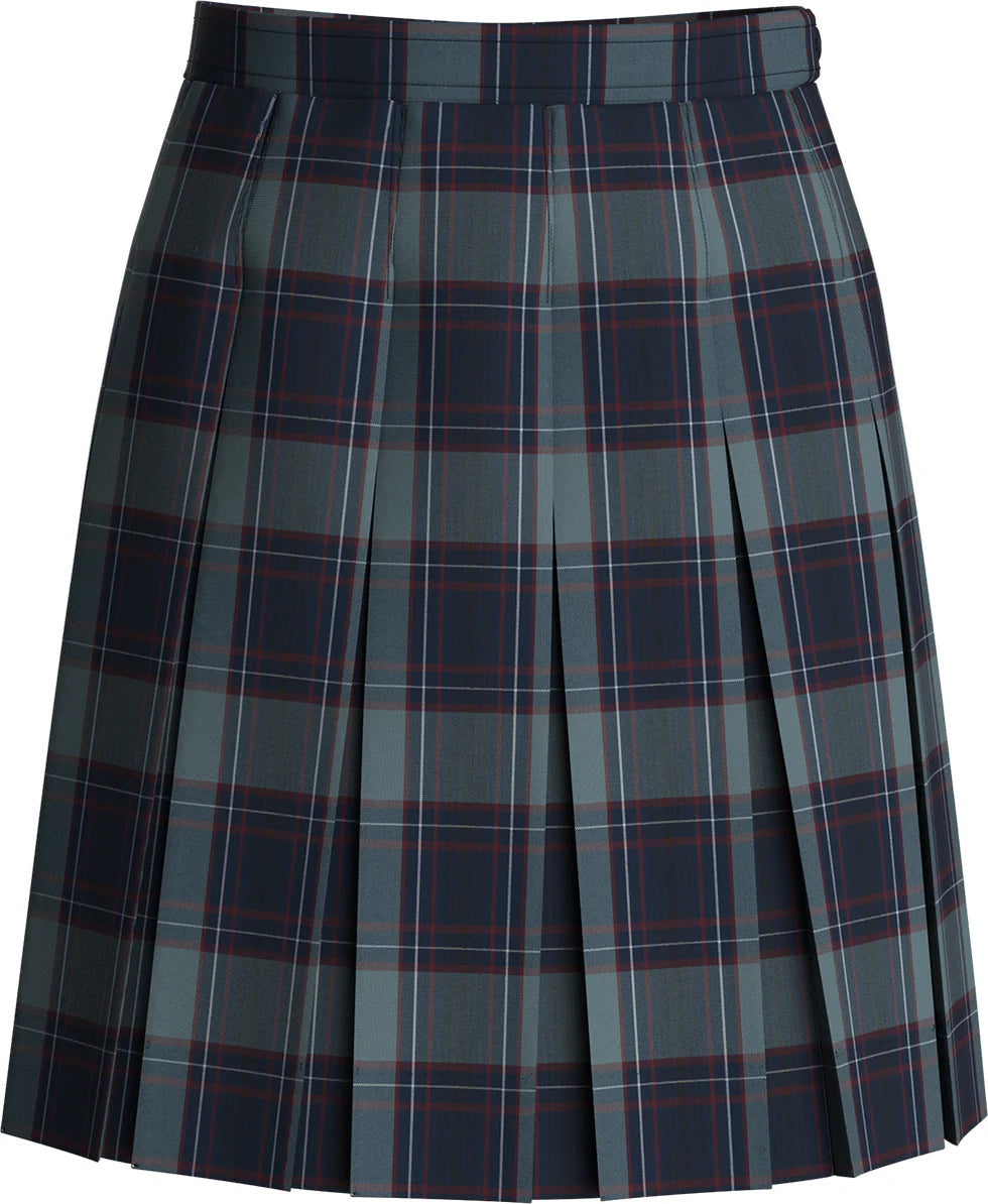Dunbar Plaid (#82) Stitched-Down Box Pleat Skirt