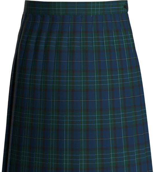Kirk Plaid Knife Pleated Skirt