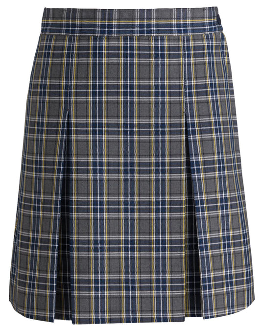 LL Plaid (#42) 2 Kick Pleat Skirt