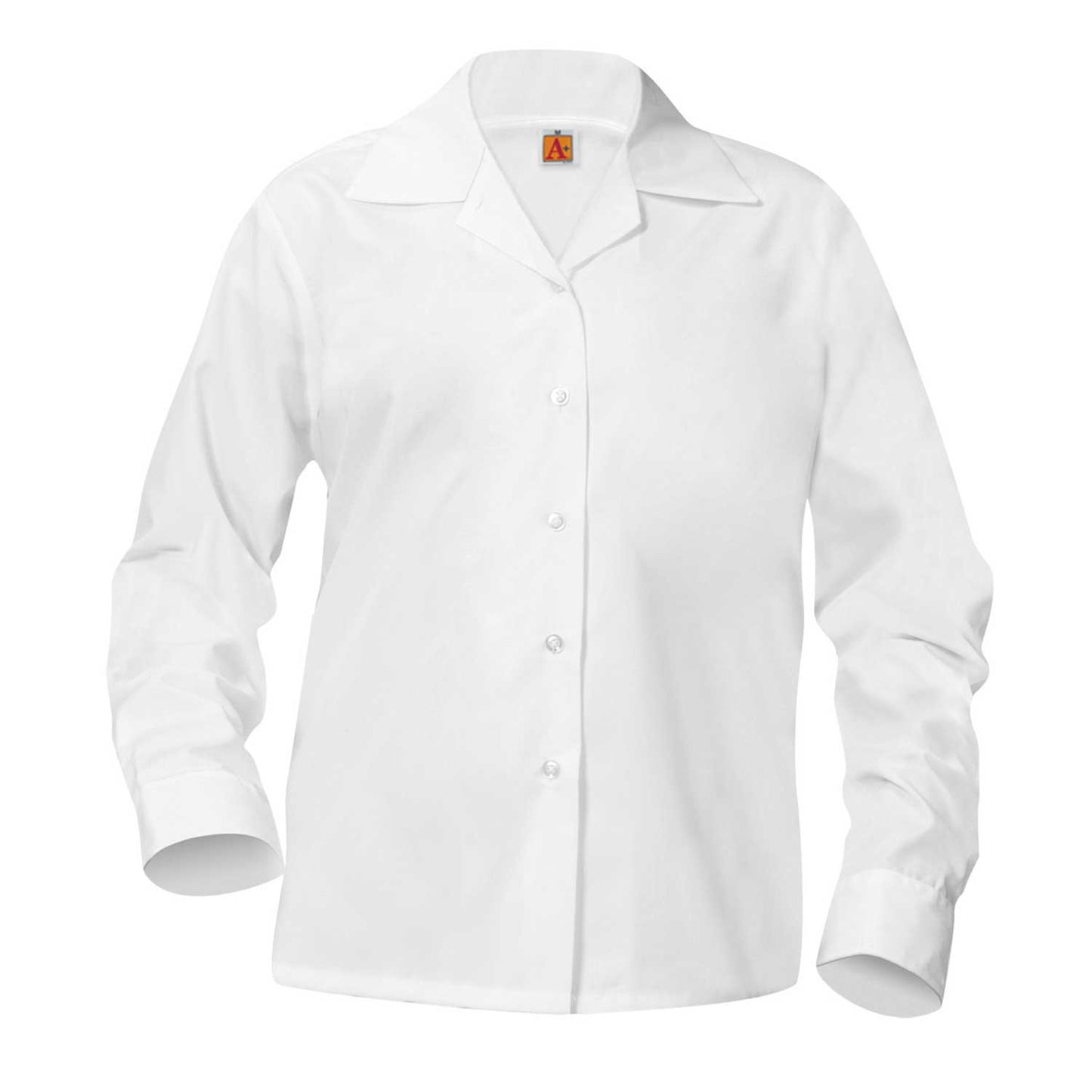 Girls Long Sleeve Broadcloth Blouse