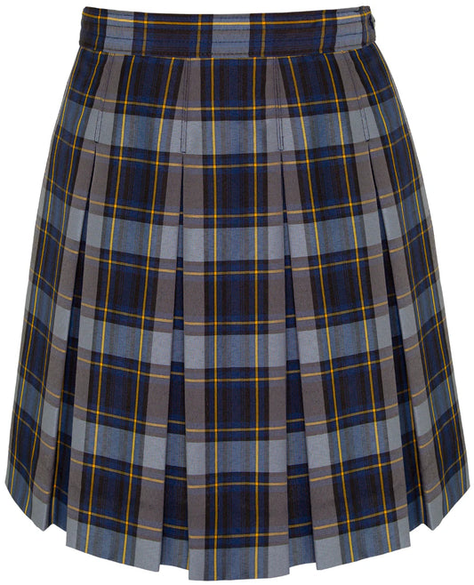 Tyler Plaid (#57) Stitched-Down Box Pleat Skirt