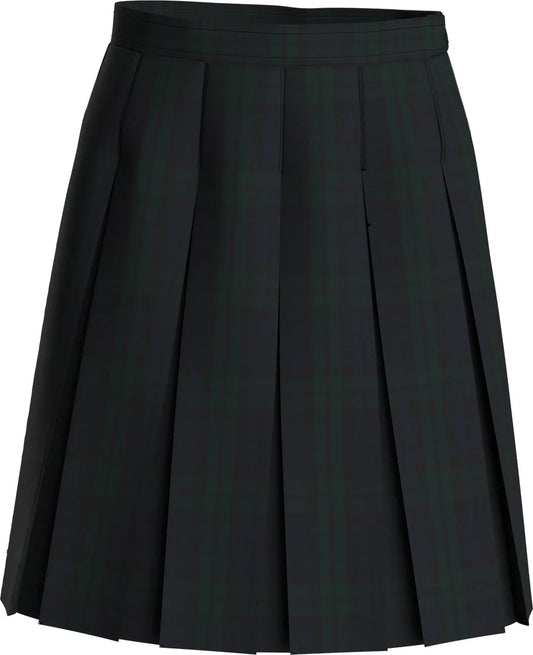 Blackwatch Plaid (#79) Stitched-Down Box Pleat Skirt