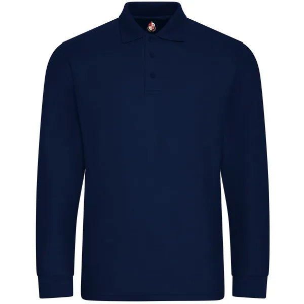 Navy Long Sleeve Performance Polo