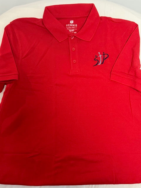 Red St. Peter's School Short Sleeve Pique Polo