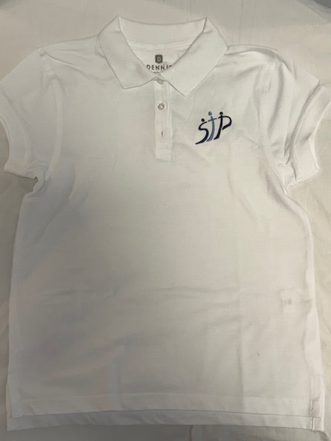 White Girls St. Peter's School Jersey Short Sleeve Polo