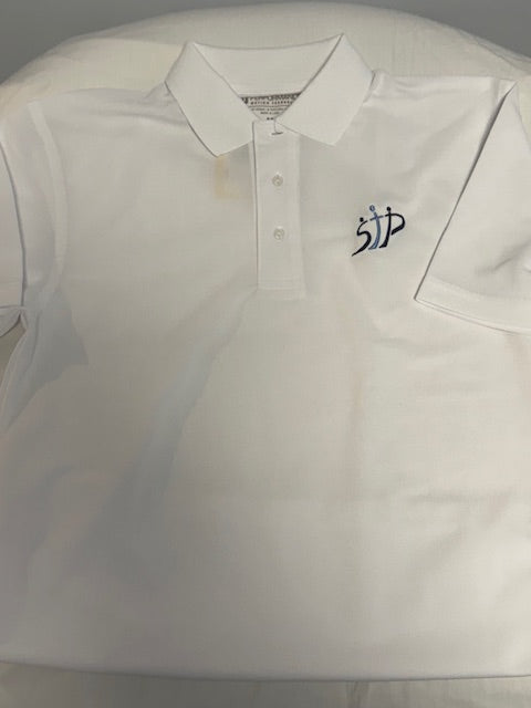 White St. Peter School Short Sleeve Performance Polo
