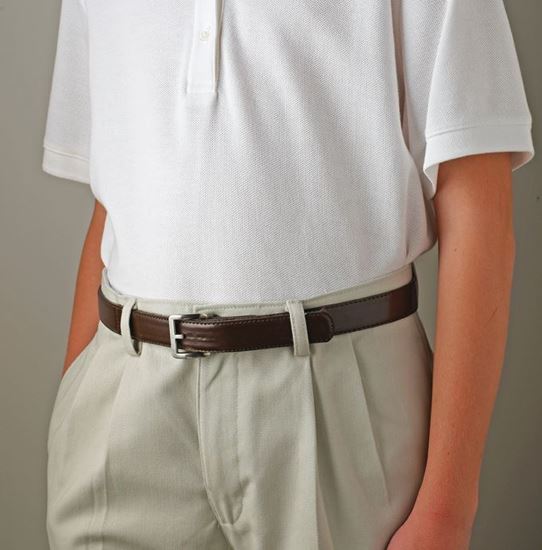 1" Leather Belt with Velcro Closure