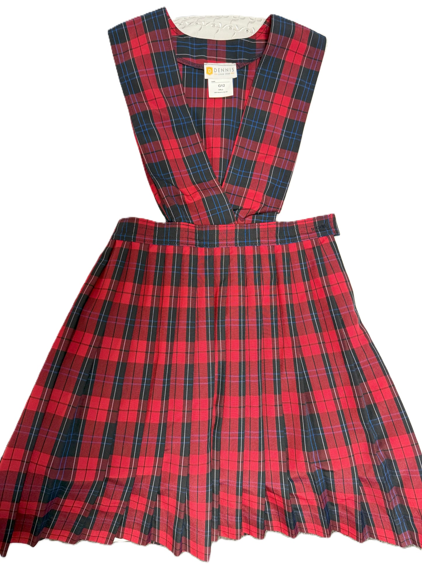 Woodland Plaid Knife Pleated Jumper