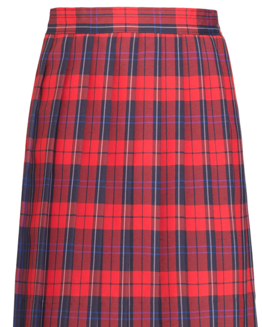 Woodland Plaid Knife Pleated Skirt