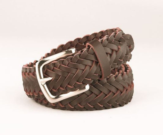 1" Braided Leather Belt